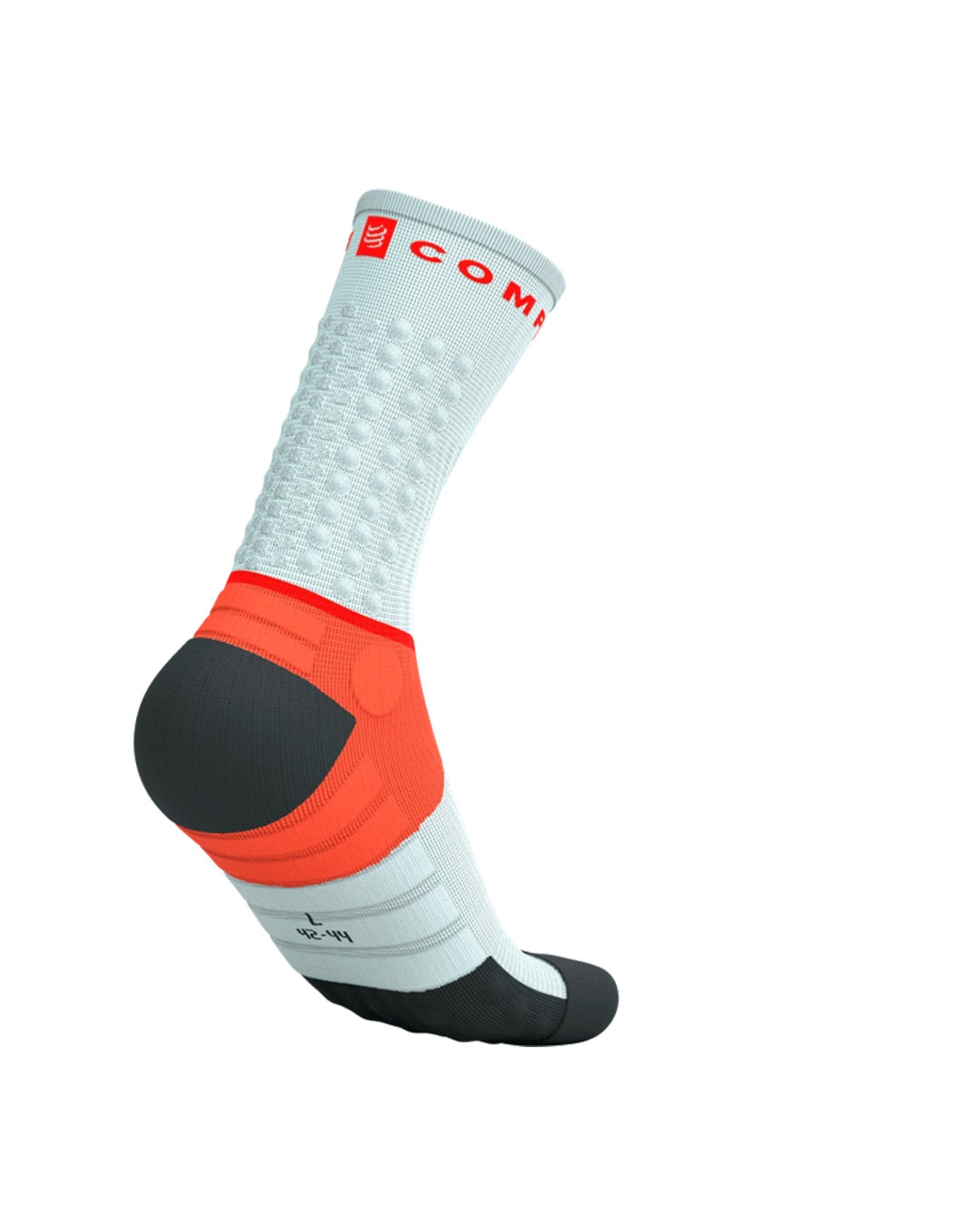 Compressport Unisex's Ultra Trail Socks v2.0 - Gray Violet/Tigerlily