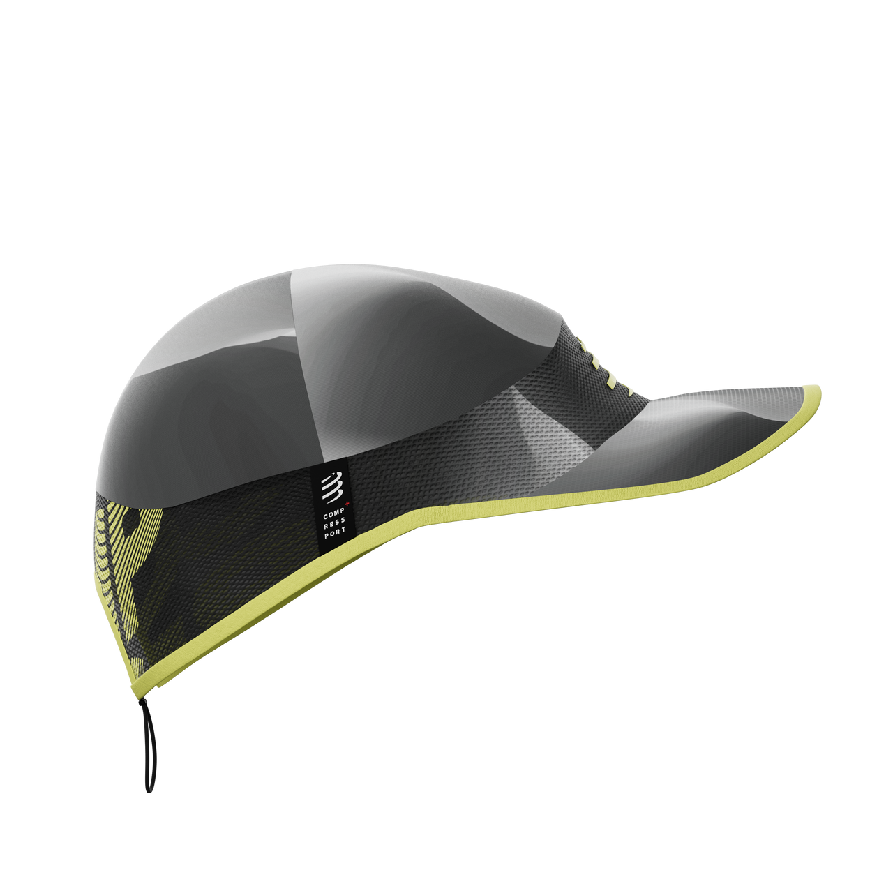 Compressport Unisex's Pro Racing Cap - Black/White/Safety Yellow
