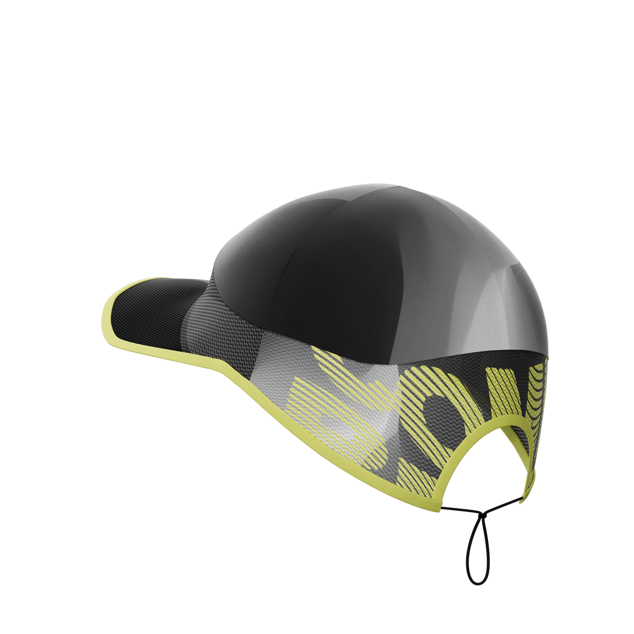 Compressport Unisex's Pro Racing Cap - Black/White/Safety Yellow