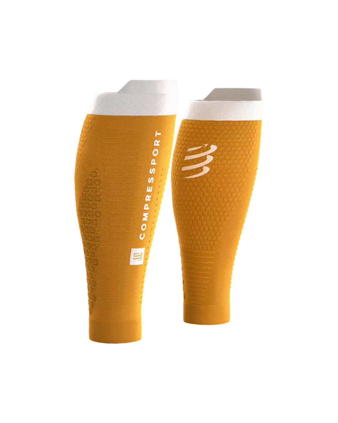 Compressport Unisex's R2 3.0 Calf Sleeves - Sunflower/Gray