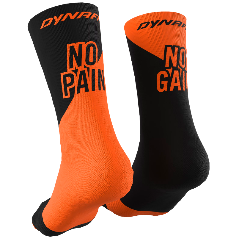 Dynafit No Pain No Gain Socks - Shocking Orange