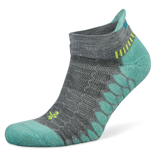 Balega No Show Silver - Mid Grey/Aqua