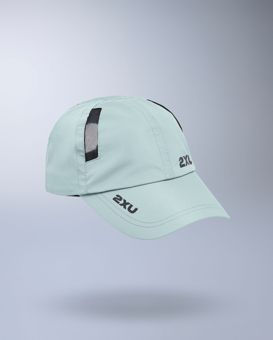 2XU Unisex's Run Cap - Smoke Blue/Black