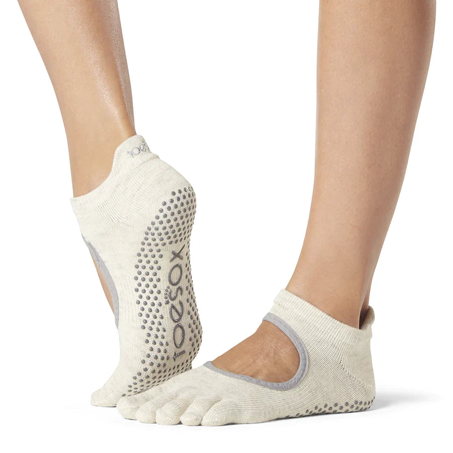 TOESOX Grip Full Toe Bellarina - Oatmeal