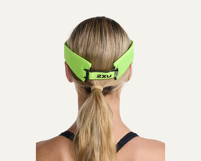 2XU Unisex's Run Visor - Volt/Black