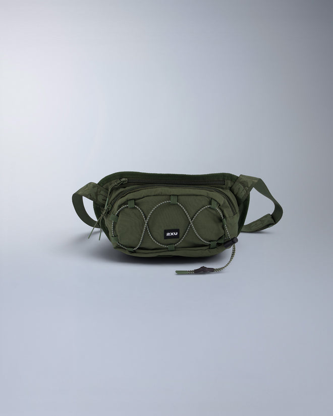 2XU Unisex's Cross Body Bag - Hunter Green/Harbor Mist