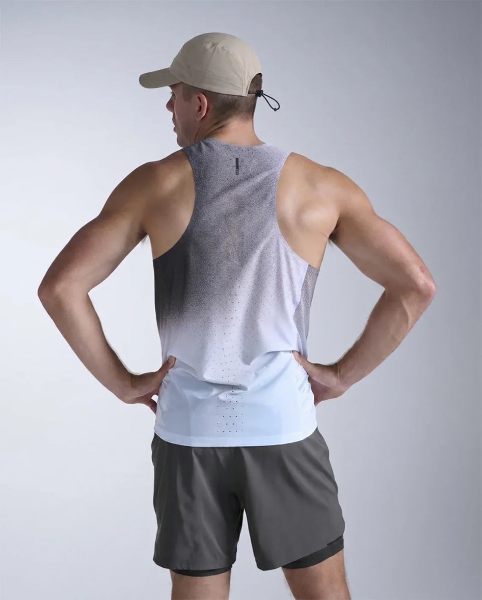 2XU Unisex's Hybrid Cap - Chalk/Chalk