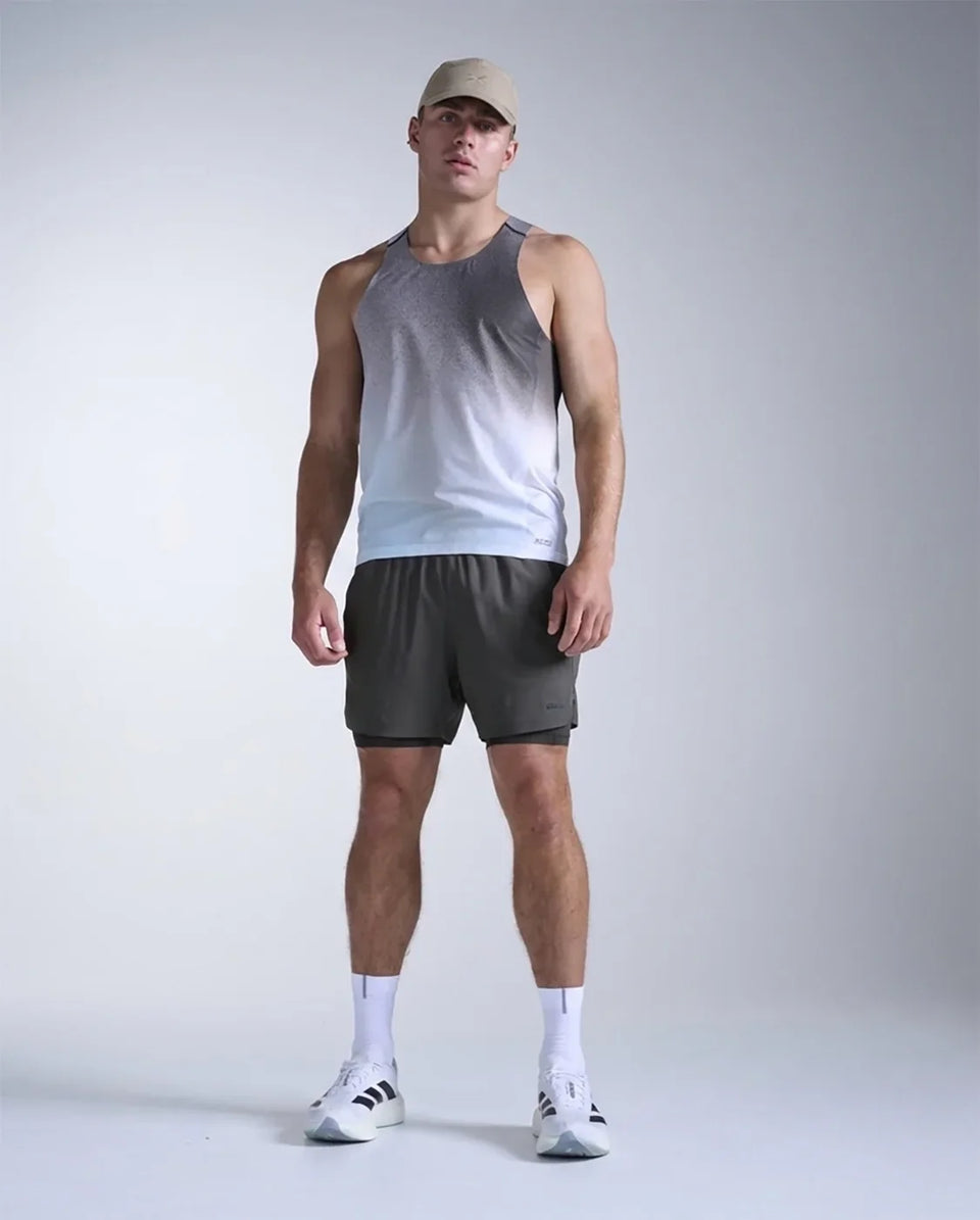 2XU Unisex's Hybrid Cap - Chalk/Chalk