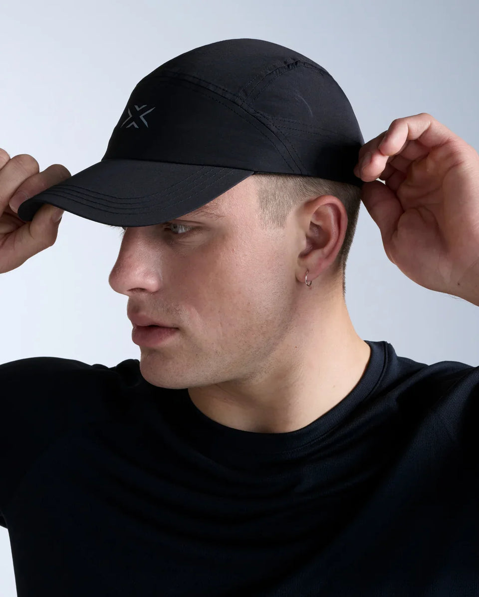 2XU Unisex's Hybrid Cap - Black/Black