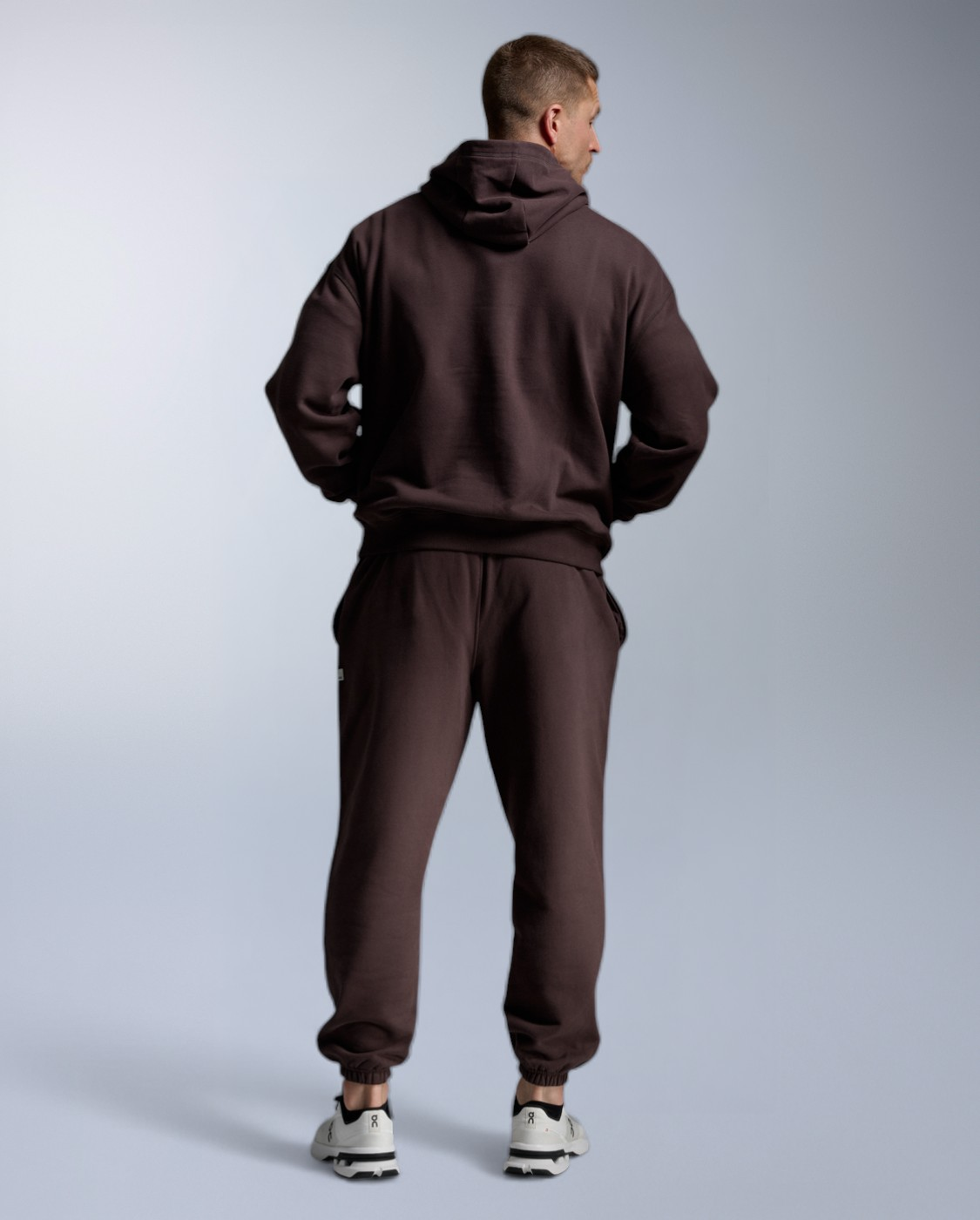 2XU Unisex's EZ Oversized Organic Cotton Hoodie - Bark/Bark