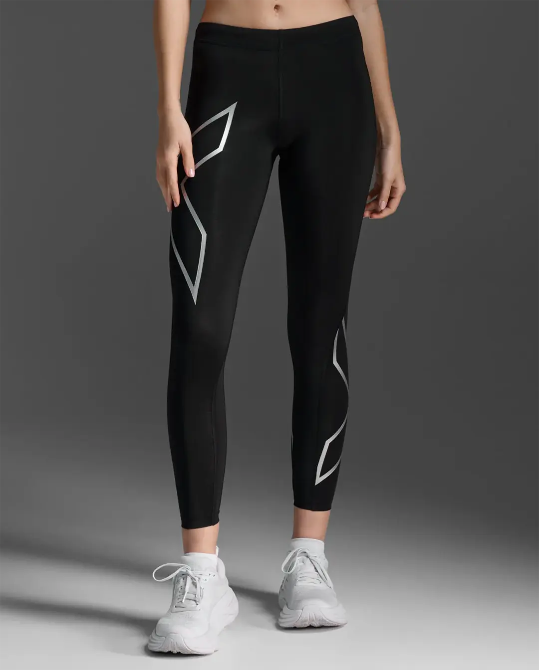 2XU Women's Core Compression Tights - Black/Silver