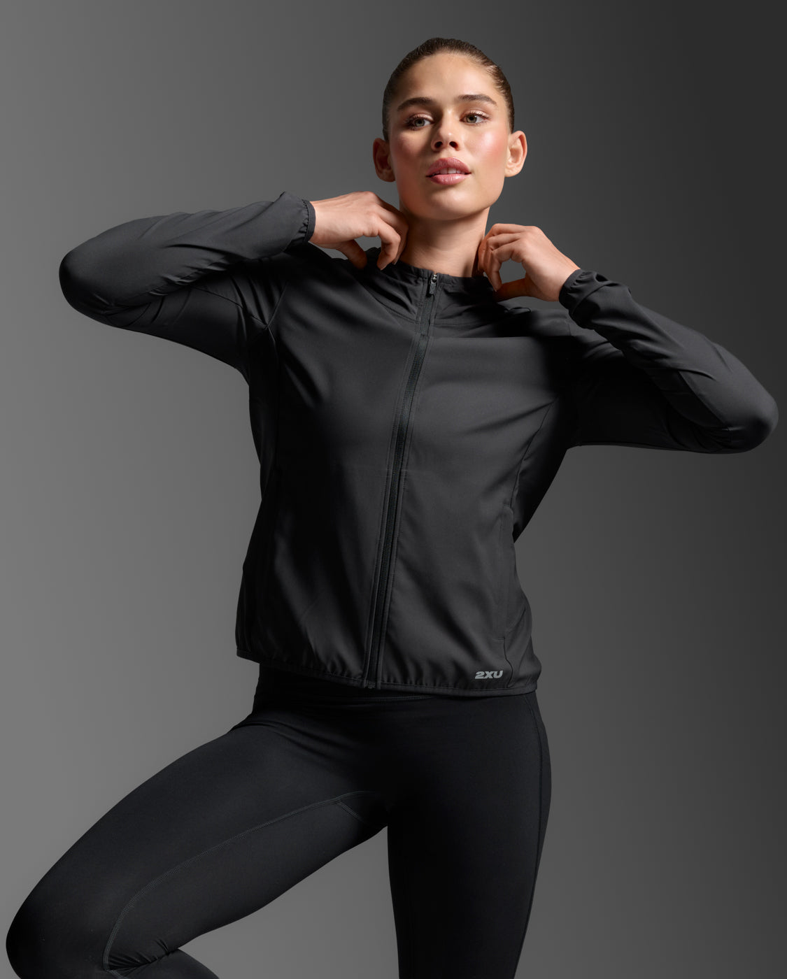 2XU Women's Aero Jacket - Black/Silver Reflective