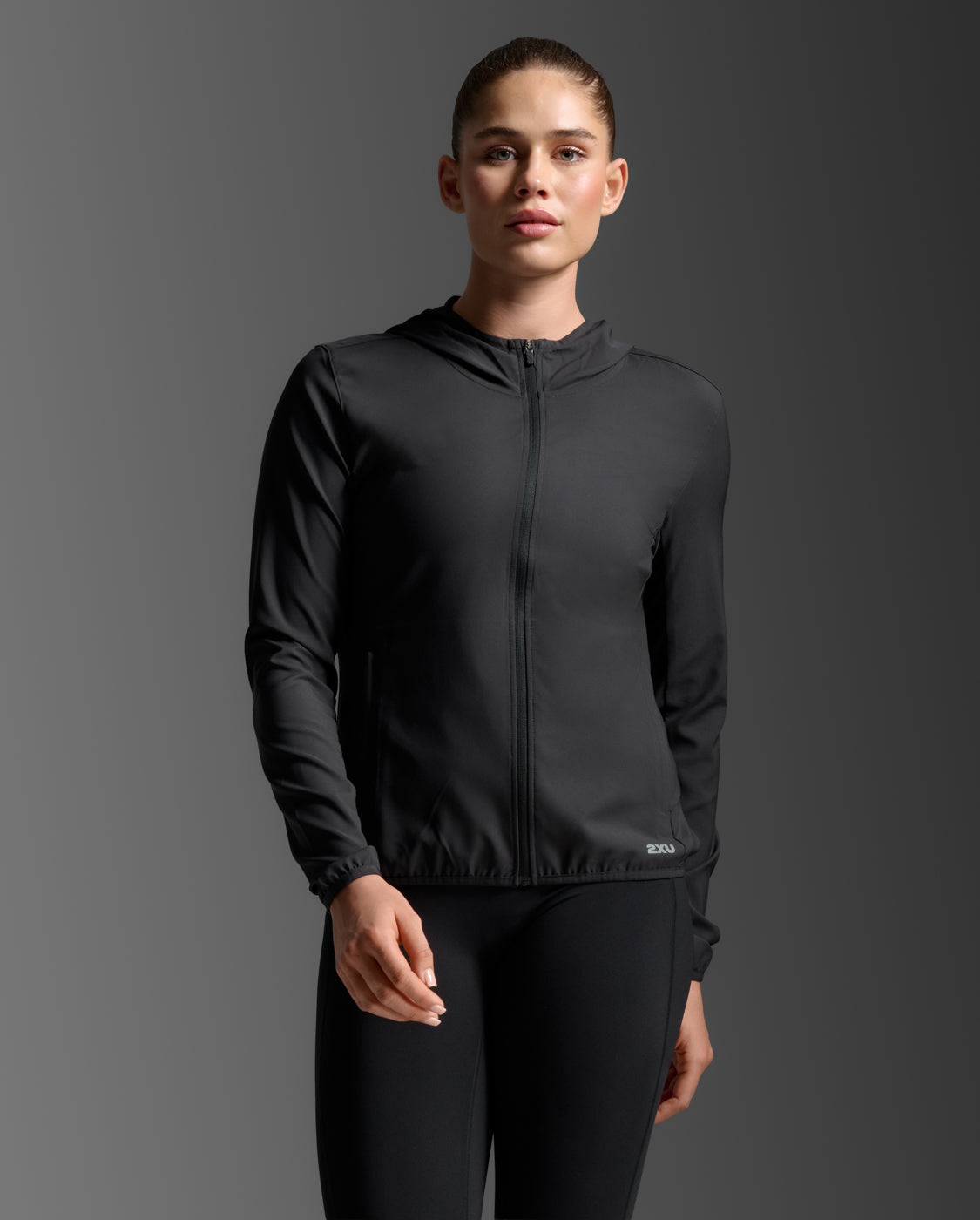 2XU Women's Aero Jacket - Black/Silver Reflective