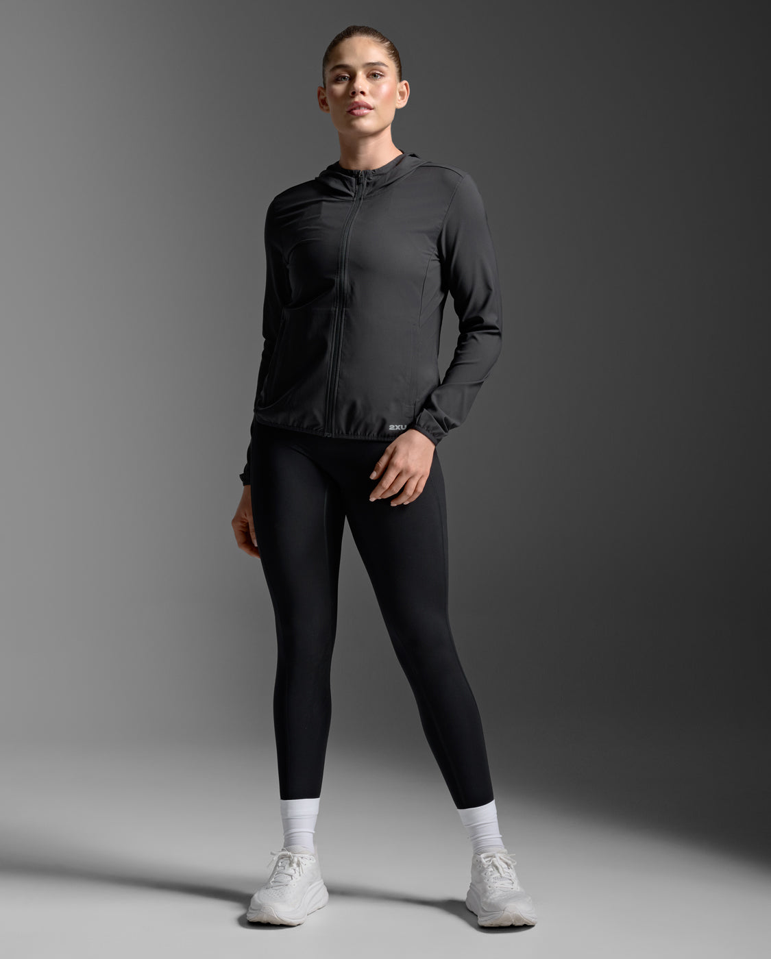 2XU Women's Aero Jacket - Black/Silver Reflective