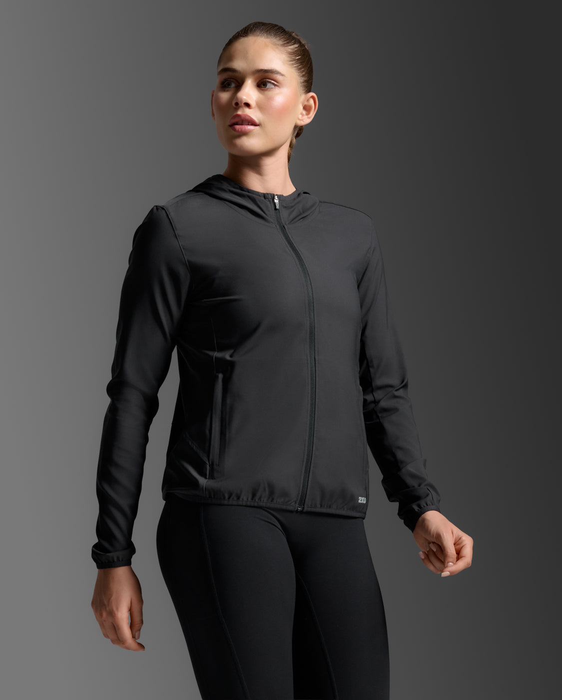 2XU Women's Aero Jacket - Black/Silver Reflective