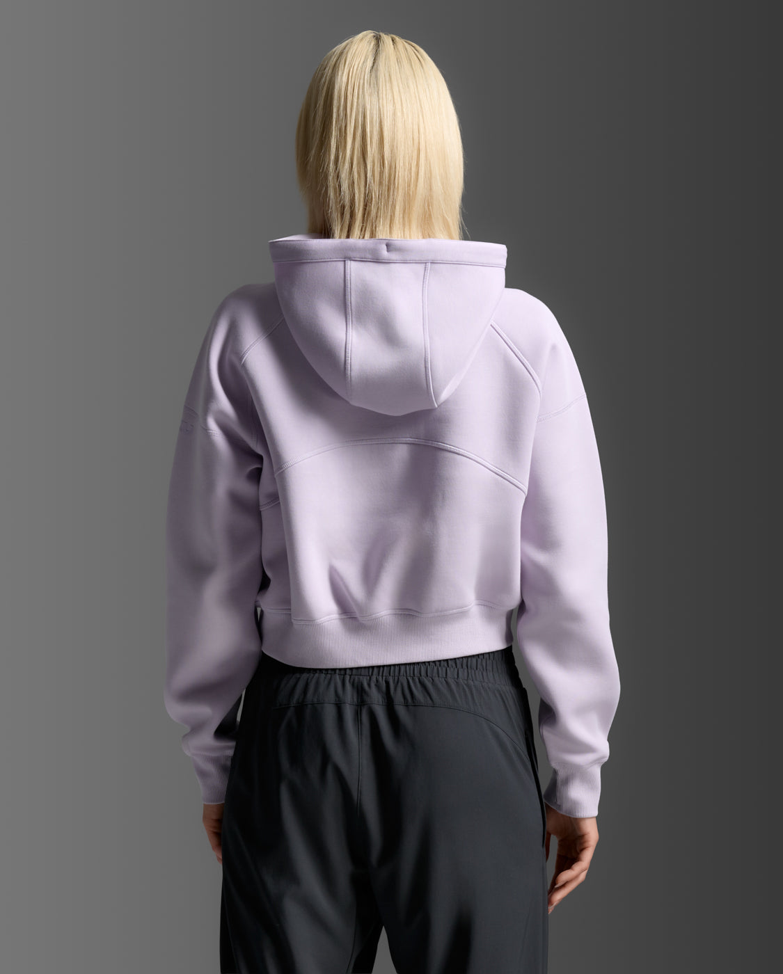 2XU Women's Form Smooth Spacer Crop Hoodie - Virtual Violet/Virtual Violet