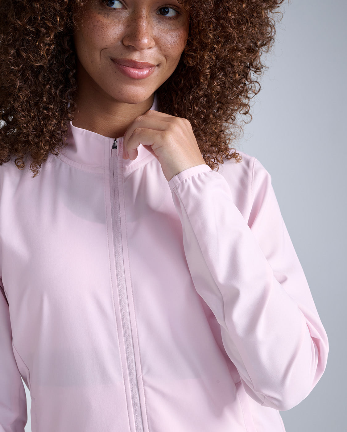 2XU Women's Aero Jacket - Pink Frost/Pink Reflective