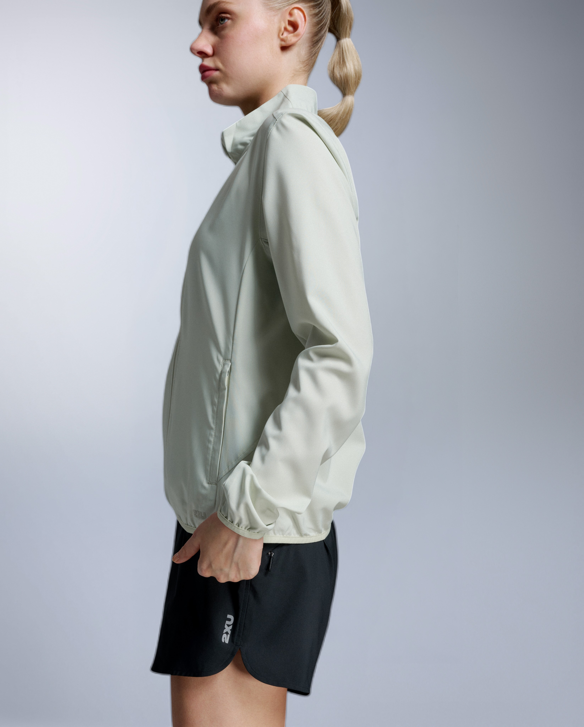 2XU Women's Aero Jacket - Seafoam/Seafoam Reflective
