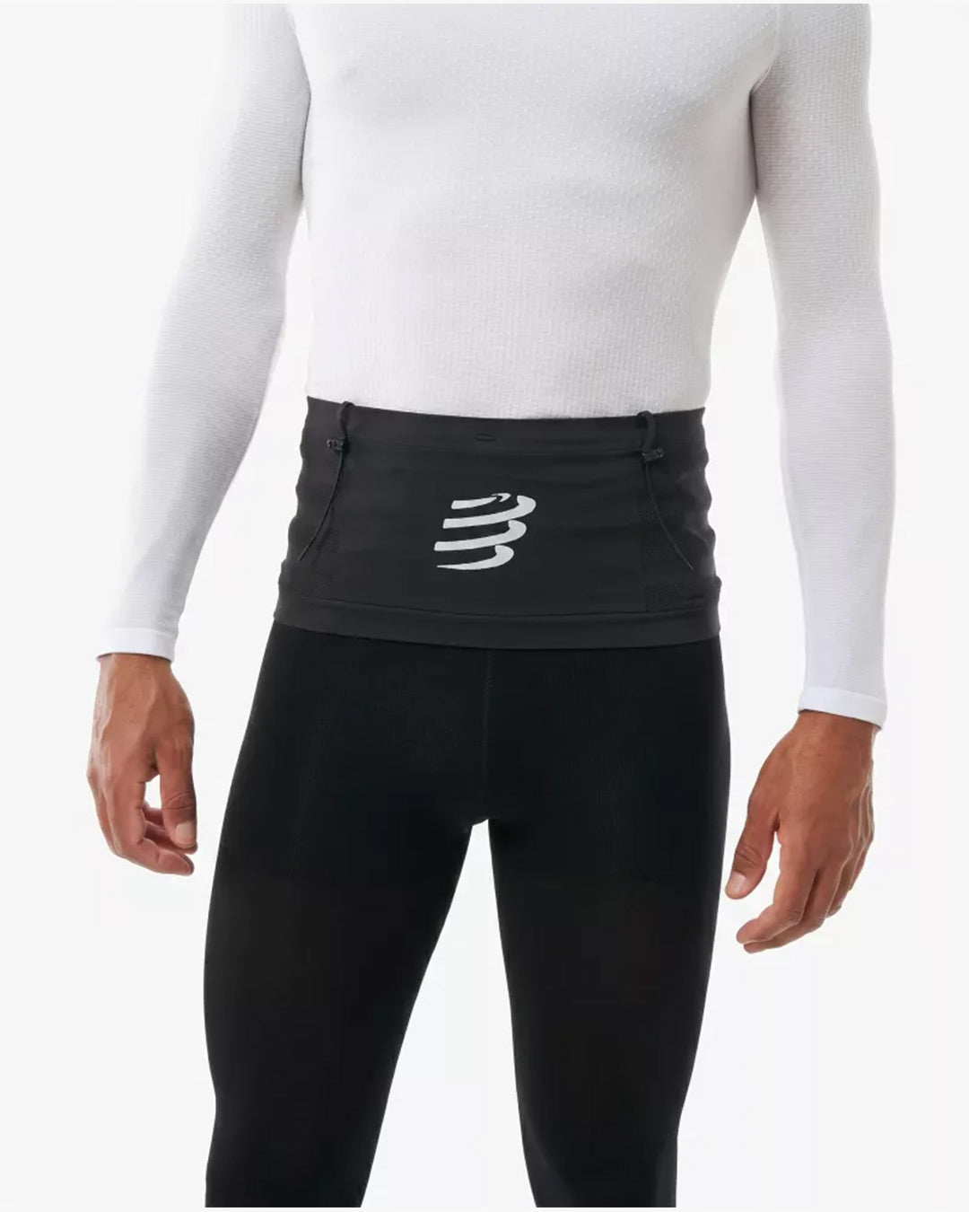 Compressport Unisex's Free Belt PRO 2.0 - Black/White