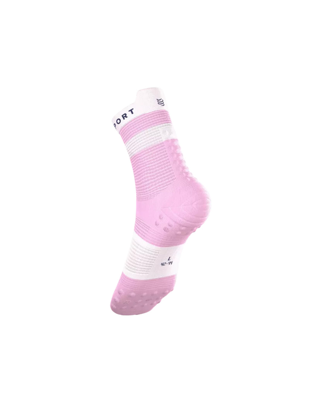 Compressport Unisex's Pro Racing Socks v4.0 Run High - Orchid/White