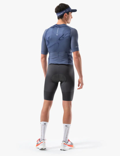Compressport Men's AERO SS Trisuit - Indigo Print