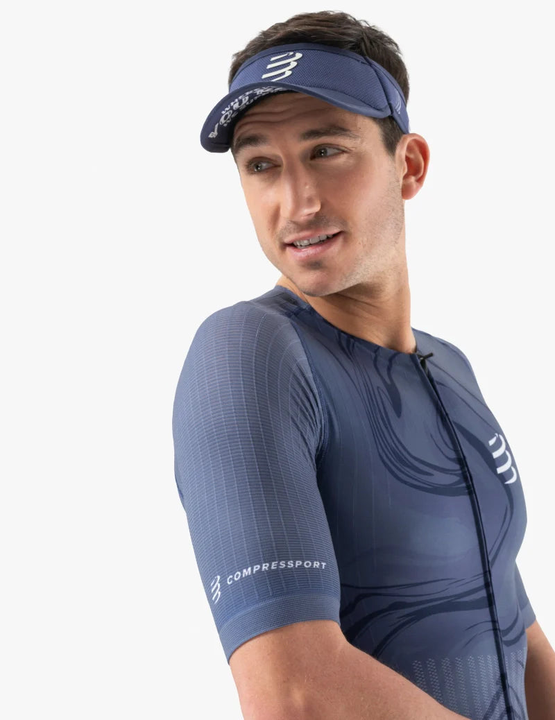 Compressport Men's AERO SS Trisuit - Indigo Print