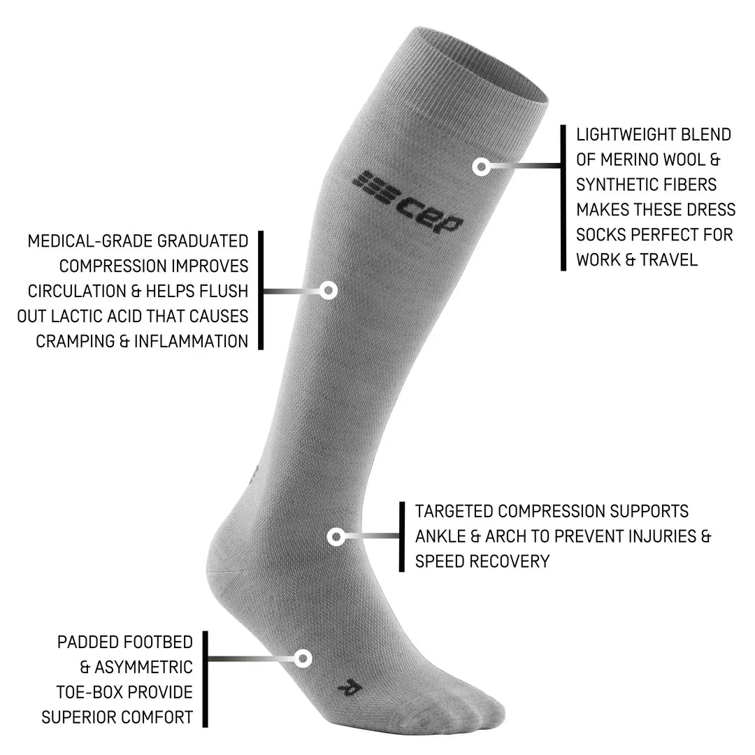 CEP Men's Allday Recovery Socks - Light Grey
