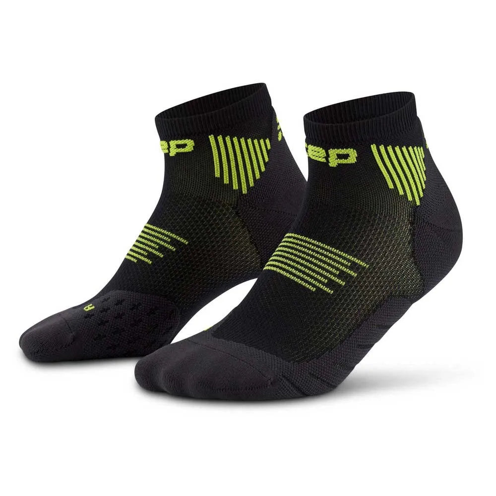 CEP Men's Run Socks Low Cut 5.0 - Black/Lime