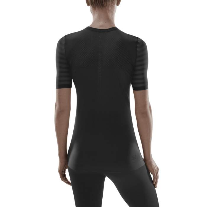 CEP Women's Run Ultralight Shirt Short Sleeve - Black