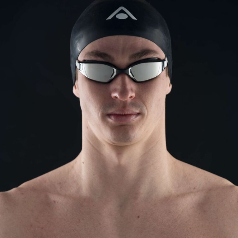 Aqua Sphere Xceed .A1 - Black/Black/White - Silver Titanium Mirrored