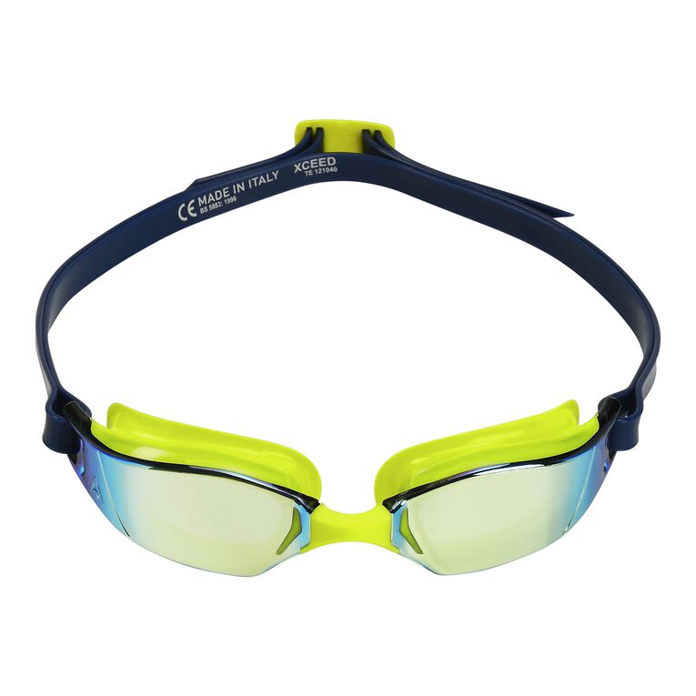Aqua Sphere Xceed .A1 - Bright Yellow/Navy - Yellow Titanium Mirrored