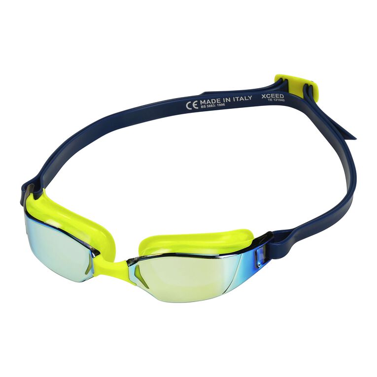 Aqua Sphere Xceed .A1 - Bright Yellow/Navy - Yellow Titanium Mirrored