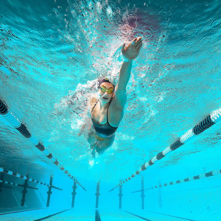 Aqua Sphere Xceed .A1 - Bright Yellow/Navy - Yellow Titanium Mirrored