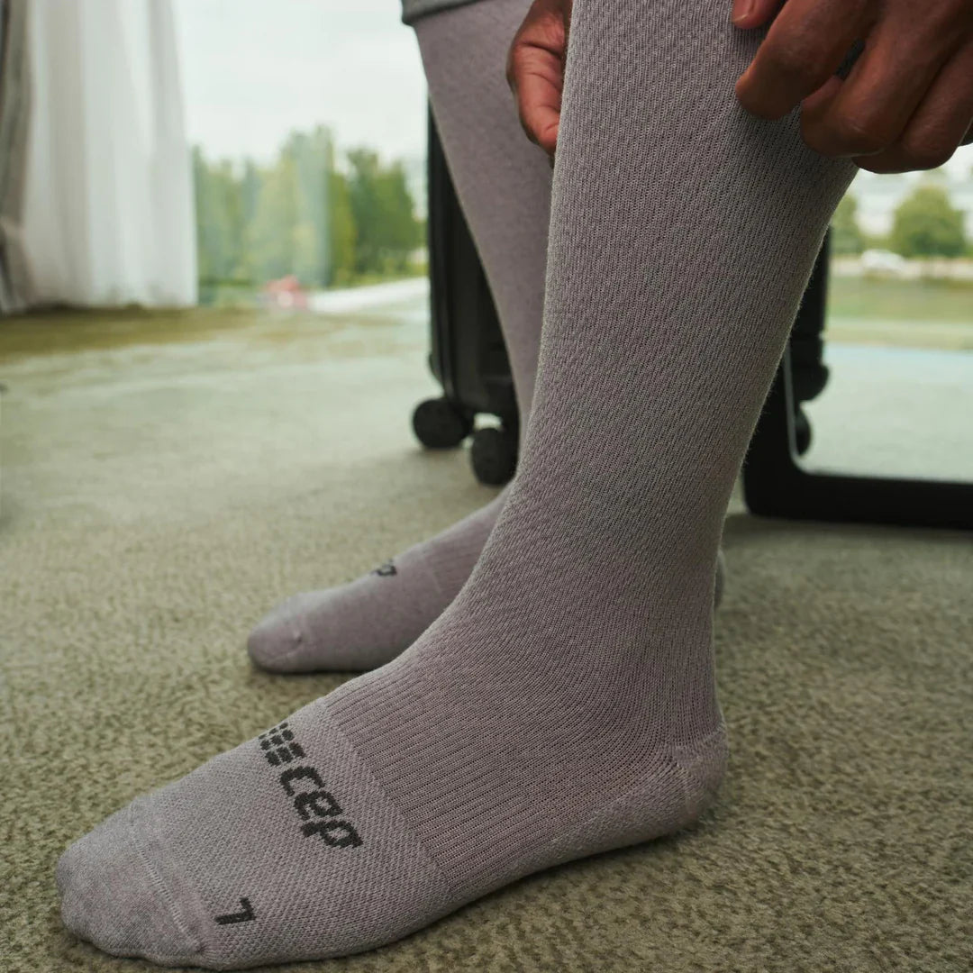 CEP Women's Flight Socks Tall - Light Grey