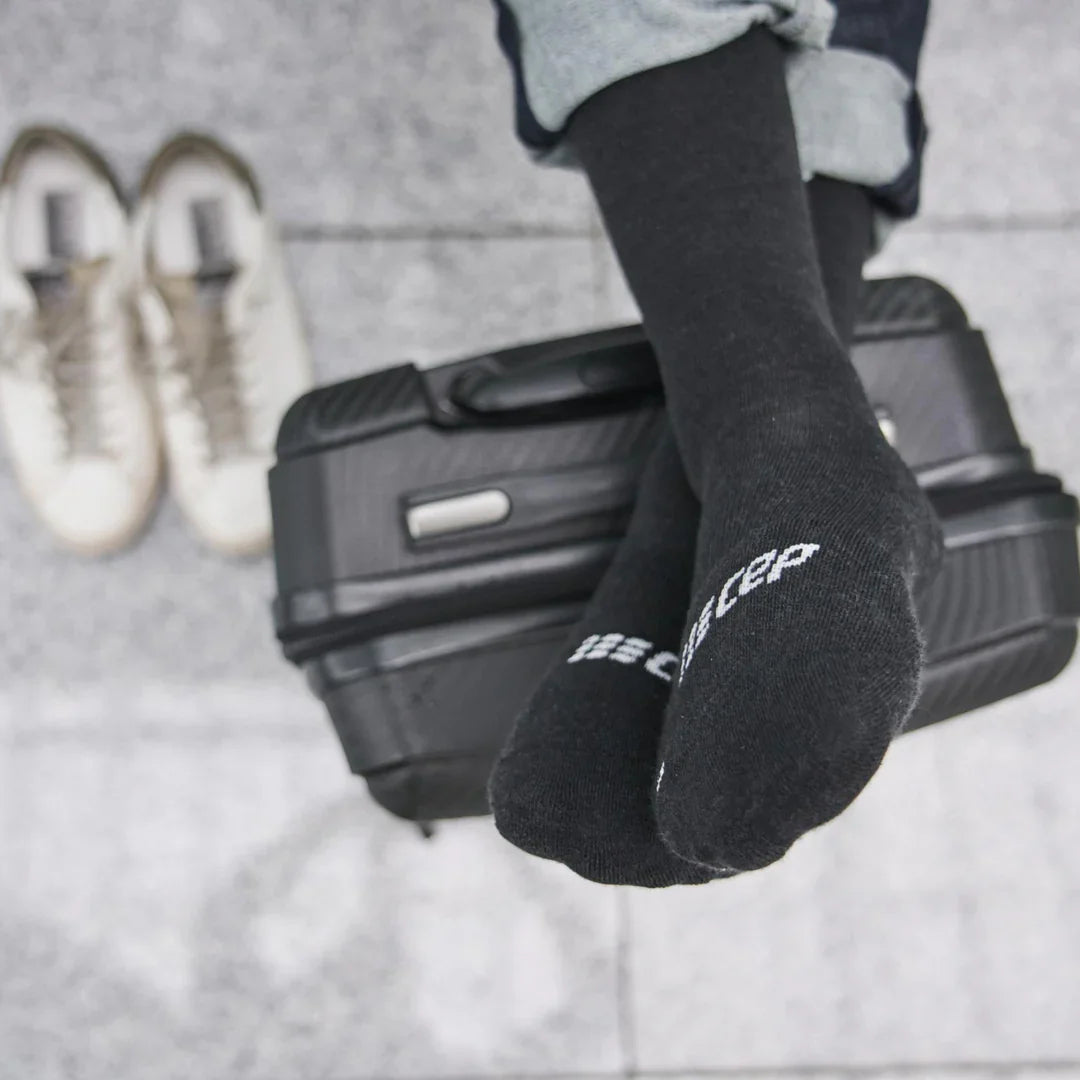 CEP Men's Flight Socks Tall - Black