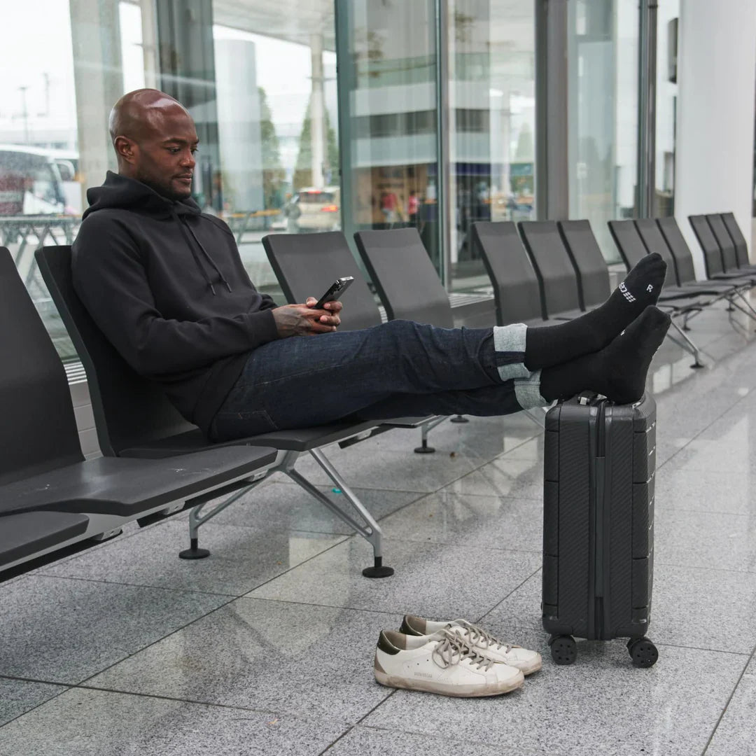 CEP Men's Flight Socks Tall - Black