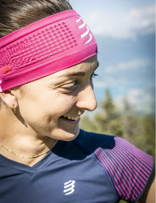 Compressport Unisex's Headband On/Off - Magenta