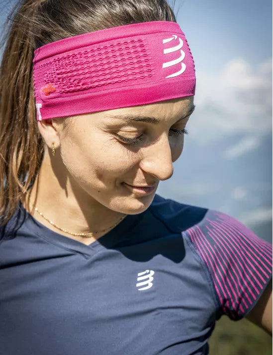 Compressport Unisex's Headband On/Off - Magenta