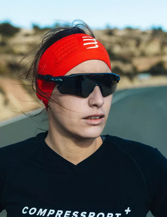 Compressport Unisex's Headband On/Off - Red
