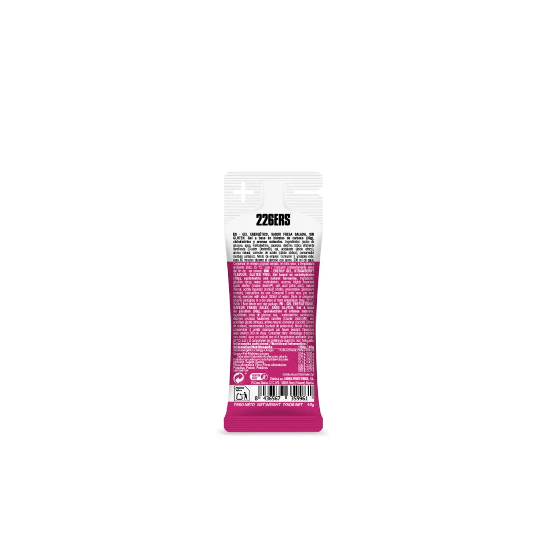 226ERS High Energy Gel 45g - Strawberry Salty (150mg Sodium)