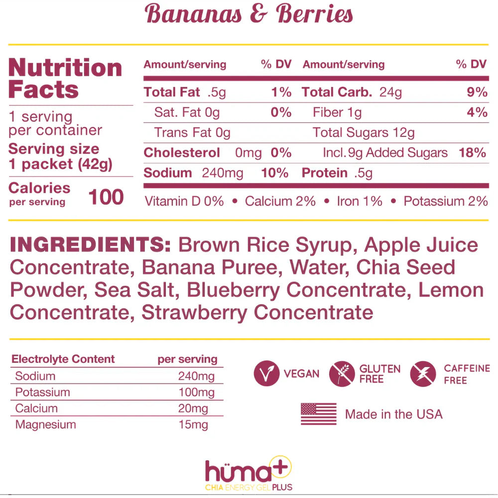 Huma Gel Plus - Banana & Berries