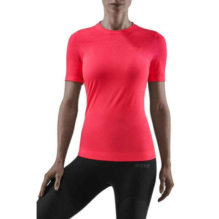 CEP Women's Run Ultralight Shirt Short Sleeve - Pink
