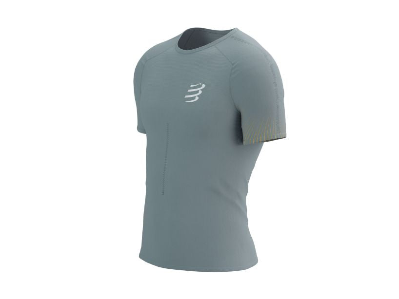 Compessport Men's Performance SS Tshirt - Alloy/Citrus