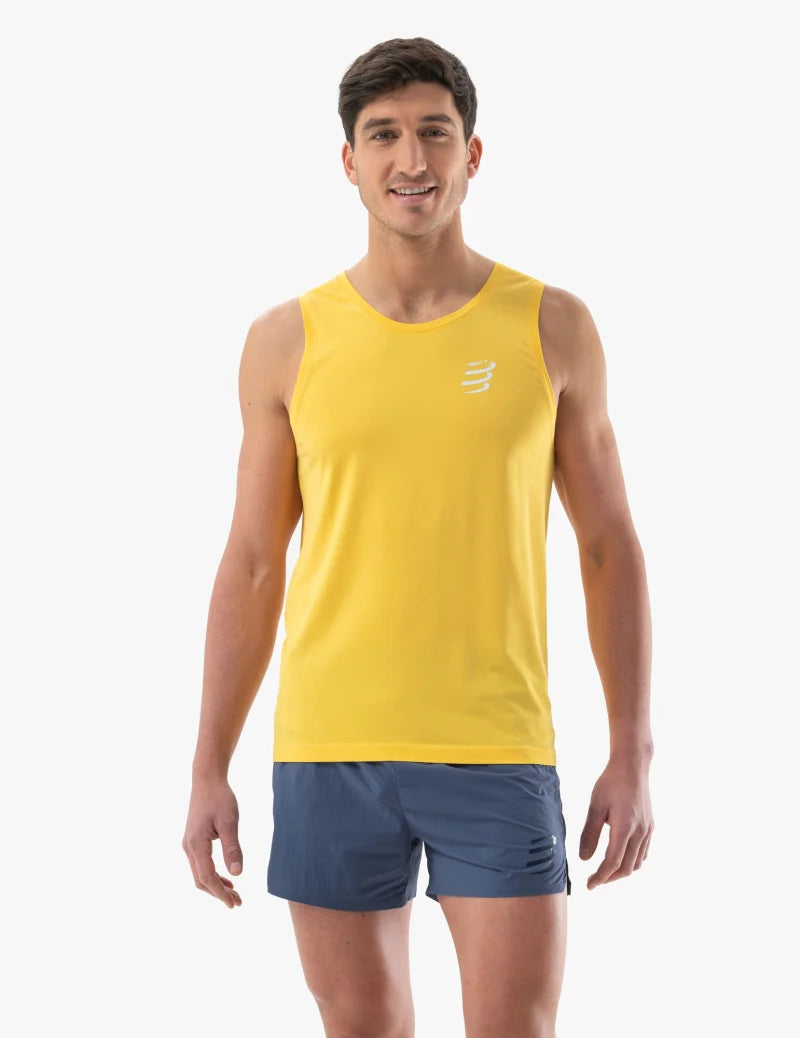 Compressport Men's Performance Singlet - Maize