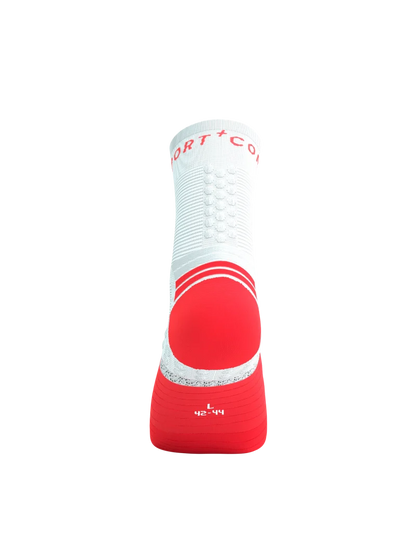 Compressport Unisex's Pro Marathon Socks v2.0 - Fluo Red/White