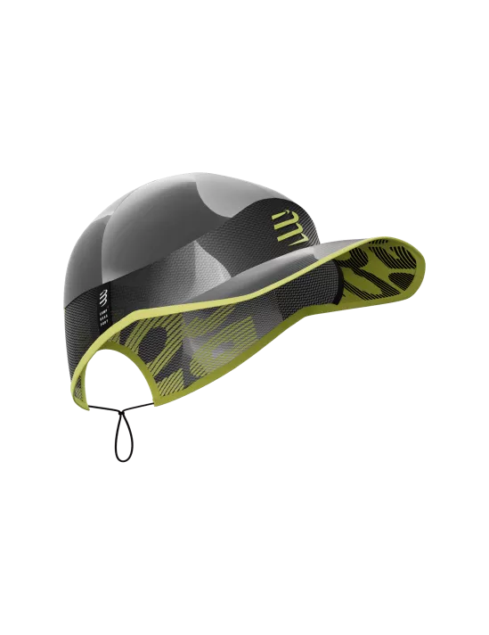 Compressport Unisex's Pro Racing Cap - Black/White/Safety Yellow