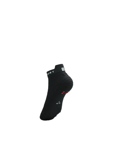 Compressport Unisex's PRO Racing Socks v4.0 Run Low - Black/White