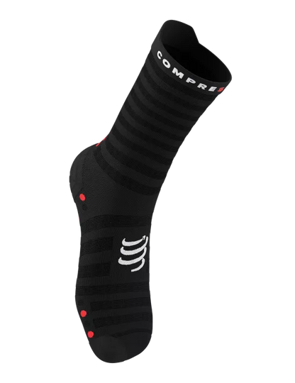 Compressport Unisex's Pro Racing Socks v4.0 Ultralight Run High - Black/Red