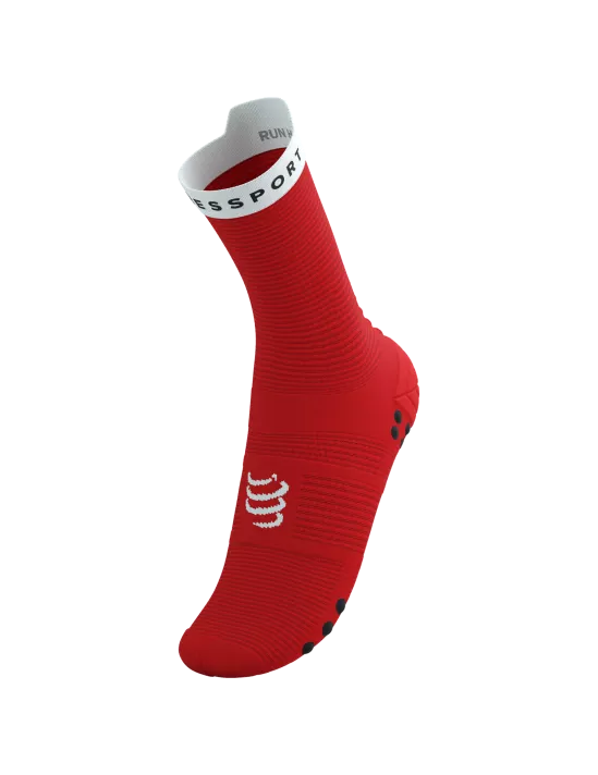 Compressport Unisex's Pro Racing Socks v4.0 Run High - Red/White