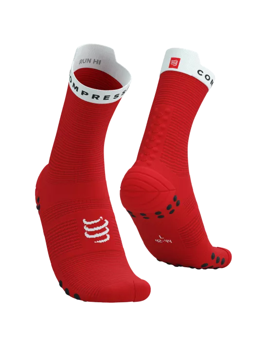 Compressport Unisex's Pro Racing Socks v4.0 Run High - Red/White